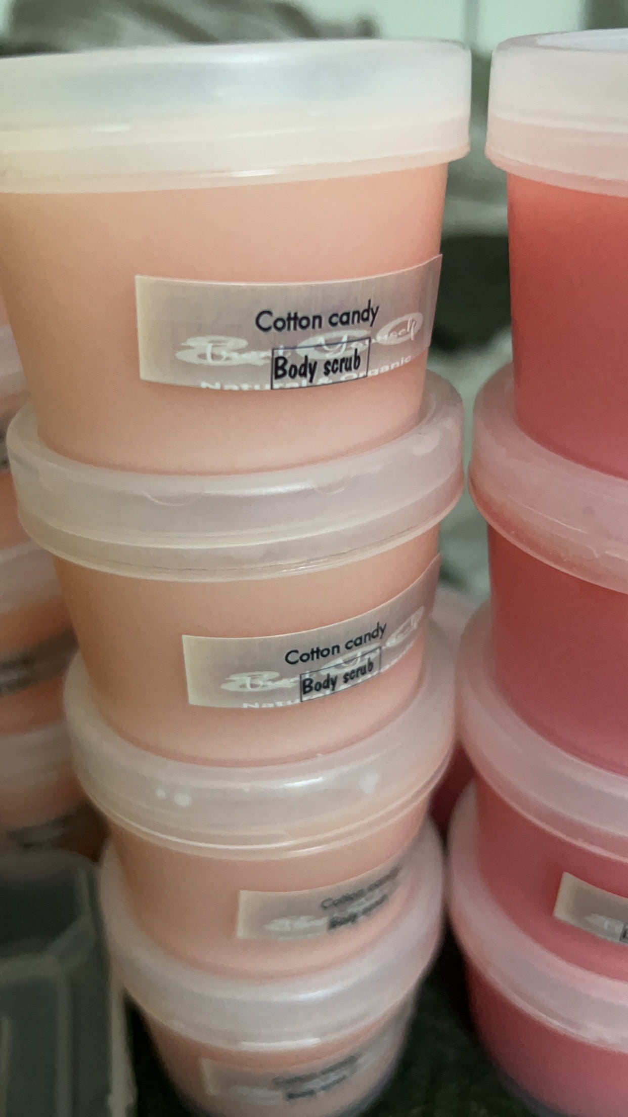Cotton candy body scrub