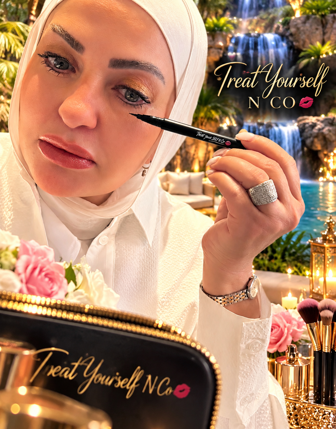 🖤✨ THE PERFECT WING STARTS HERE! ✨🖤

Say hello to bold, beautiful eyes with our luxurious Treat Yourself N Co Liquid Eyeliner! 💋

🇰🇷 Made in Korea

🖤 Intense Jet Black – Rich, bold colour for stunning eyes.

✨ Precision Felt Tip – Create the perfect