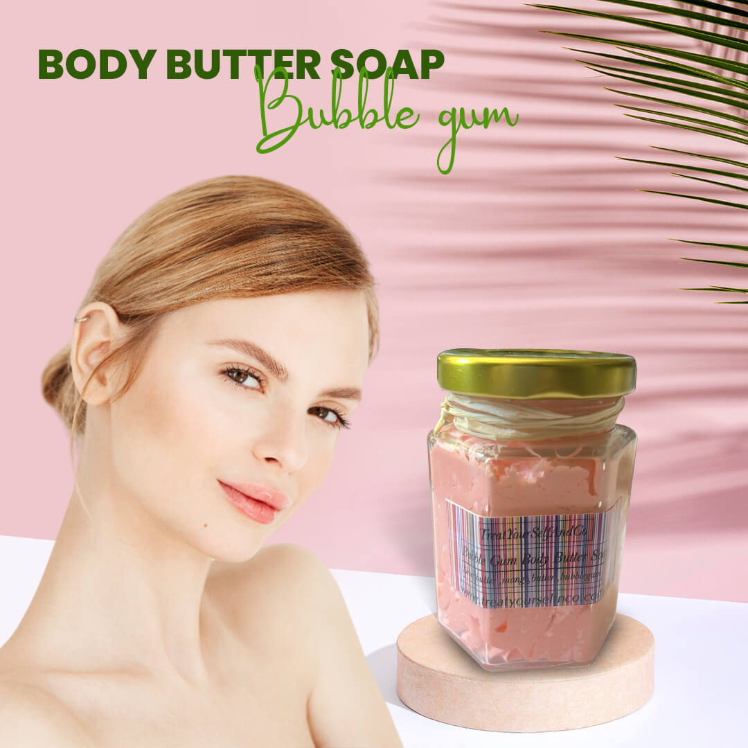 Bubble gum body butter
