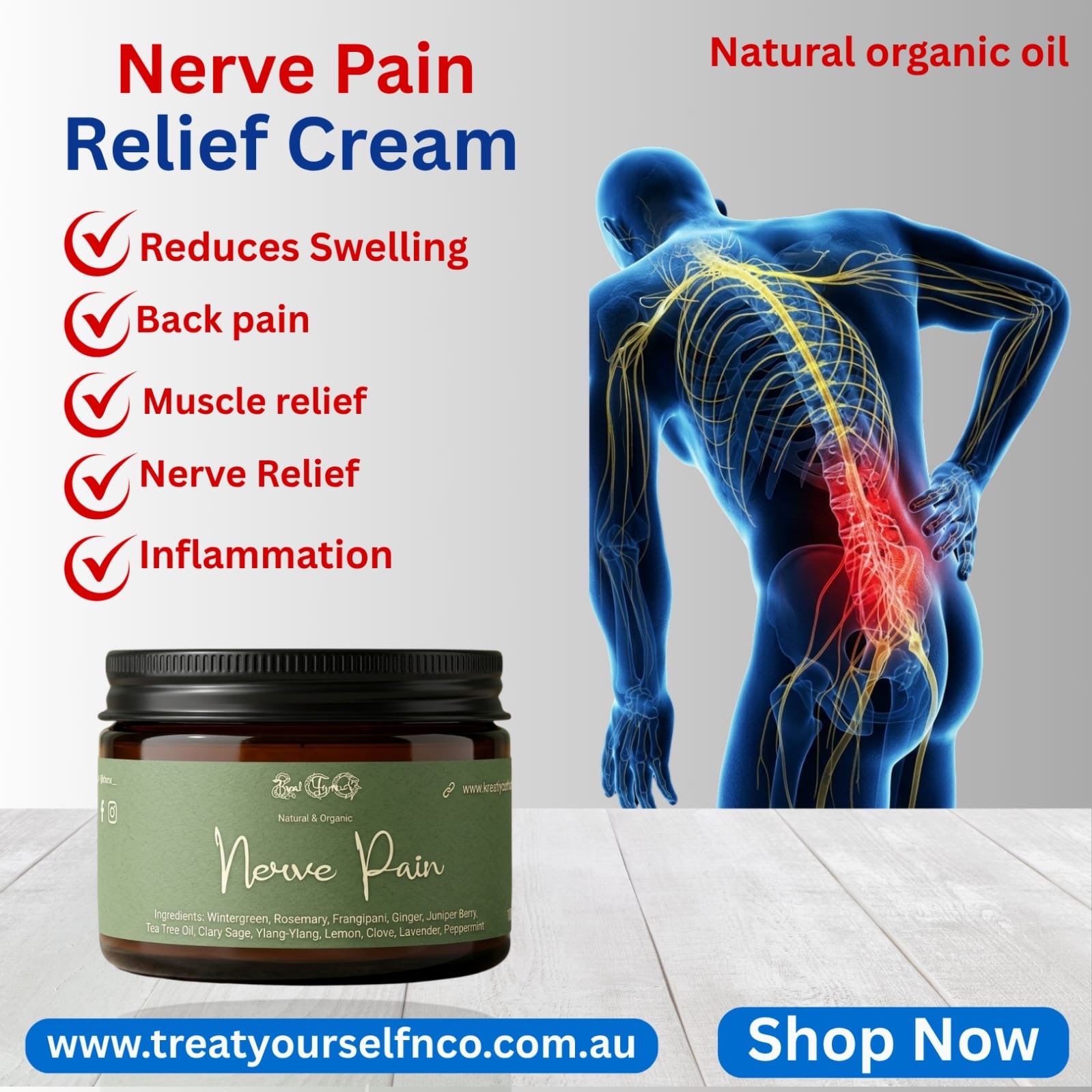 Nerve cream pain