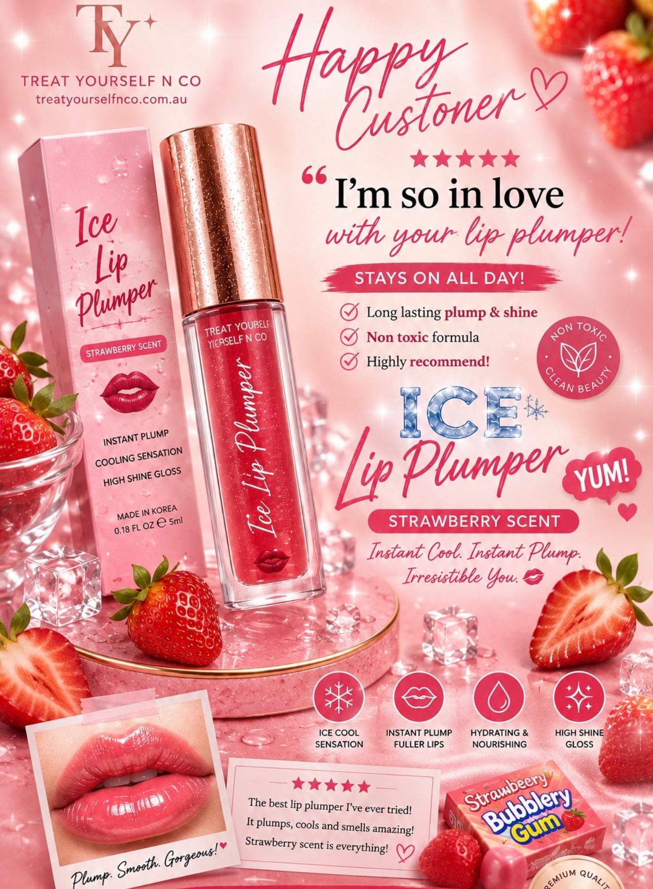 Lip fruit scented lip oil